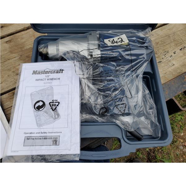 Mastercraft 1/2" impact wrench in case