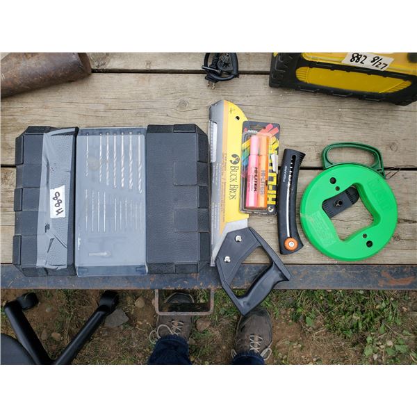 drill bit hole saw set, saws, wire puller