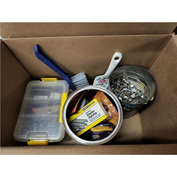 Box of Assorted Housewares and Hardware