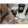 Image 4 : Set of Assorted Travel Mugs, Coffee Mugs, and Scissors