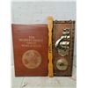 Image 1 : Vintage Readers Digest World Atlas, Wooden Back scratcher, Ship Thermometer