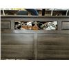 Image 2 : Queen Sz Wooden Head Board Set, Headboard - H-4ft 9 1/2" W-5ft 11" D-5" Footboard - H-2ft 11 1/4"