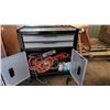 Image 1 : Wheeled toolbox/chest filled with misc tools, supplies, etc. H-2ft 4" W-2ft D-1ft