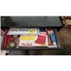 Image 2 : Wheeled toolbox/chest filled with misc tools, supplies, etc. H-2ft 4" W-2ft D-1ft