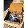 Image 1 : Lot of Assorted Hanging Clothes Hookers in Wooden Box
