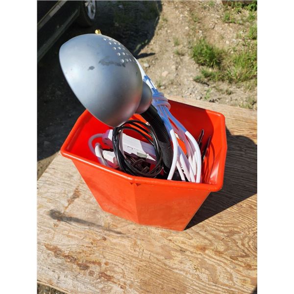 Bin Filled with Assorted Hardware and Household items