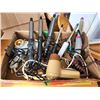 Image 1 : Box of Assorted Hair Curlers and Hair Dryers