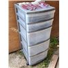 Image 1 : Set of Paintbrushes and Plastic Wheeled Storage Container H-2ft 10" W-1ft 1" D-1ft 5"