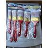 Image 3 : Set of Paintbrushes and Plastic Wheeled Storage Container H-2ft 10" W-1ft 1" D-1ft 5"