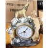 Image 2 : Lot of Assorted Ornaments and Wolf Clock