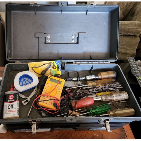 Toolbox filled with Misc Tools, Supplies, etc