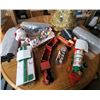 Image 2 : Lot of Christmas Trains, 1 battery powered Train, 1 Wooden Train set, Plus Christmas Décor
