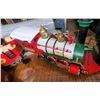 Image 3 : Lot of Christmas Trains, 1 battery powered Train, 1 Wooden Train set, Plus Christmas Décor