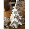 Image 3 : White Ceramic Christmas Tree Lamp, Working, Extra Bulbs