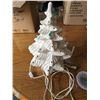 Image 5 : White Ceramic Christmas Tree Lamp, Working, Extra Bulbs