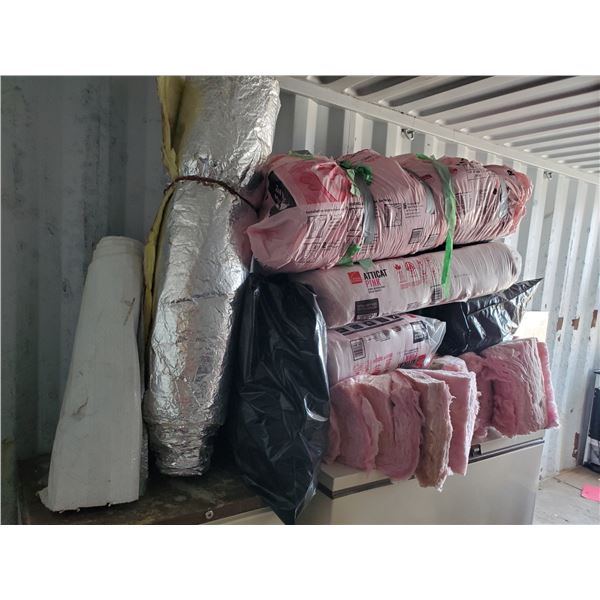 lot of assorted insulation - loose, batts (some new, some used)
