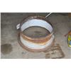 Image 2 : white tractor rim for fire pit.