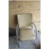 Image 1 : cream & chrome chair