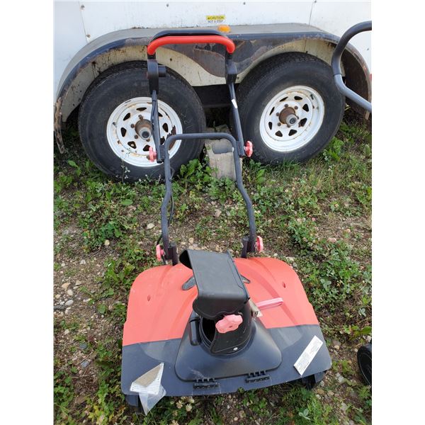 red electric snow thrower (untested)