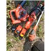 Image 2 : Black & Decker 18v tool lot w/ 2 batteries - leaf blower, hedge trimmer, weed trimmer (untested, bat