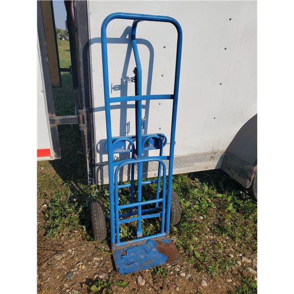 blue dolly hand truck (tires need air)