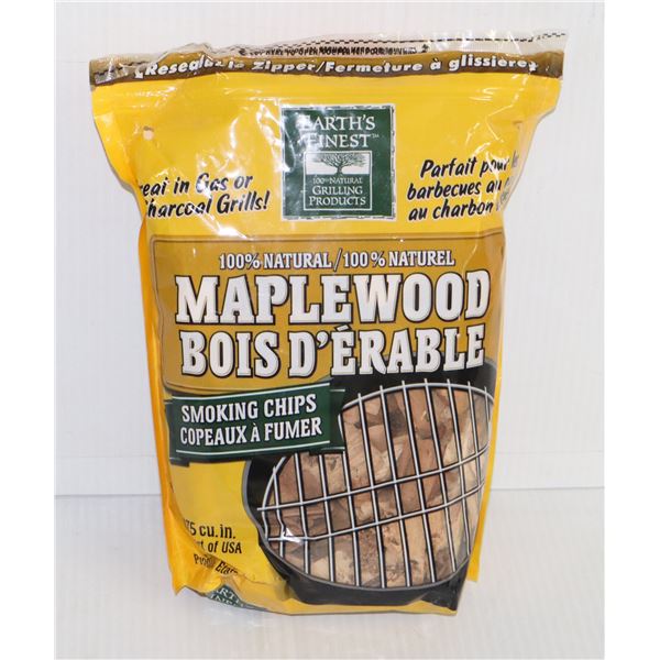 BAG OF 100% NATURAL MAPLEWOOD SMOKING CHIPS