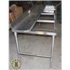 Image 2 : STAINLESS STEEL PREP TABLE SIZE 8' X 2'-6" X 2'-9"