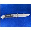 Image 1 : SOG Stainless Steel black grip Lock Blade folding pocket knife with clip