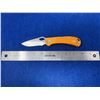 Image 2 : Buck USA Orange Spitfire Lock Blade folding pocket knife with clip