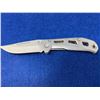 Image 1 : Gerber Grey Locked Blade folding pocket knife with clip model 4660518A