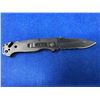 Image 1 : SOG Escape Black Locked Blade folding pocket knife with clip