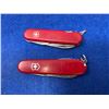Image 2 : Lot of 2 Victorinox Red Swiss Army Multi-tool Slip Knife