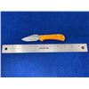 Image 2 : Buck USA Orange Lock Blade folding pocket knifed with clip model 726