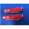 Image 2 : Lot of 2 Victorinox Red Swiss Army Multi-tool Slip Knife