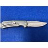 Image 1 : Buck Silver Lock Blade folding pocket knife with clip model 190