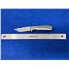 Image 2 : Buck Silver Lock Blade folding pocket knife with clip model 190