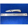Image 2 : Buck USA Silver Lock Blade folding pocket knife with clip model 722