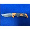 Image 1 : Gerber Bear Grylls Black and Orange Lock Blade folding pocket knife with clip