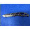 Image 1 : Gerber Black Paraframe Lock Blade folding pocket knife with clip