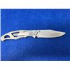 Image 1 : Gerber Silver Paraframe Lock Blade folding pocket knife with clip