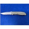 Image 1 : Gerber Silver Lock Blade folding pocket knife with clip model 4660421A