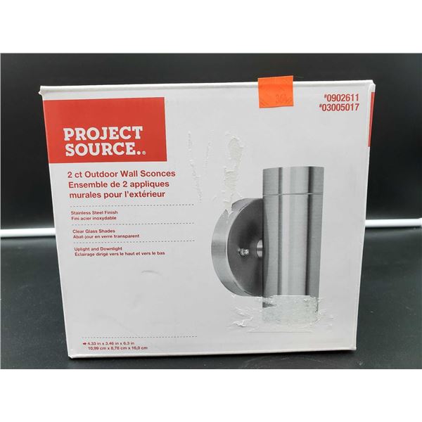 Project Source 2ct Outdoor Wall Sconces (43in x 3.46in x 6.3in)