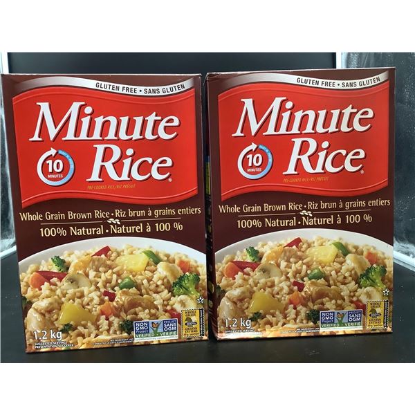 Minute Rice Whole Grain Brown Rice (2 x 1.2kg)