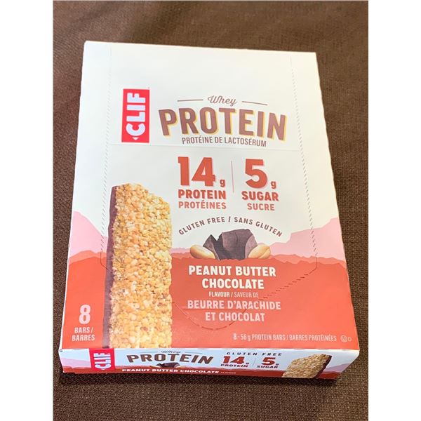 Clif Whey Protein Peanut Butter Chocolate Bars (8 x 56g)