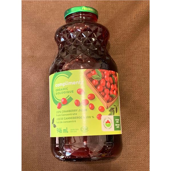 Compliments Organic Cranberry Juice (946ml)