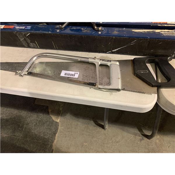 Lot Of 2 Saws wood & hacksaw