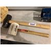 Image 1 : Lot of 2 Rubber Mallet and Steel Mallet