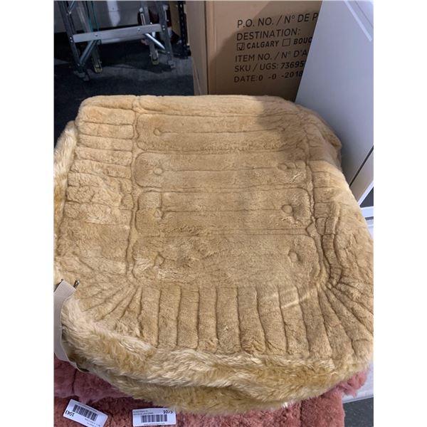 Set of 2 Pure Sheepskin Car Seat Covers-  Tan