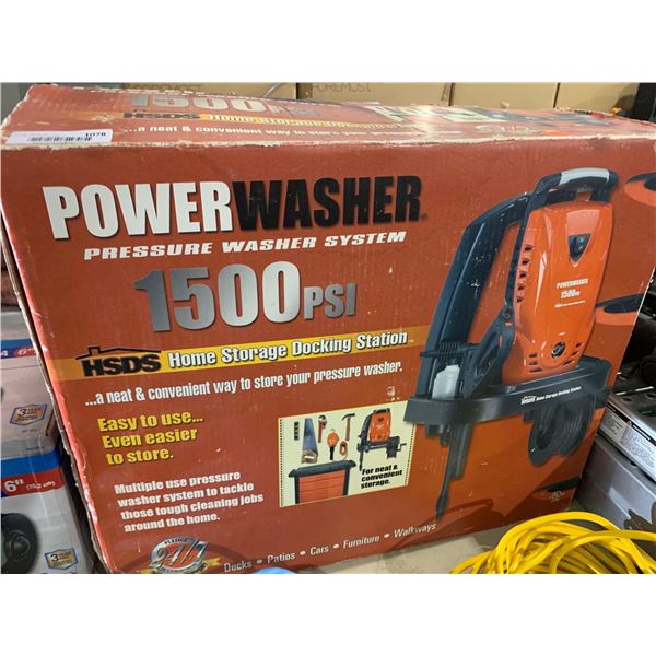 Powerwasher 1500 PSI with Home Storage Docking Station