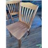Image 2 : Solid Wood Slate Back Oak Side Chair